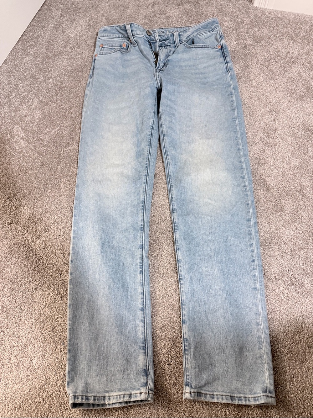 American Eagle AirFlex+ + Straight Leg Jeans Waist 29 x 32 in Blue
